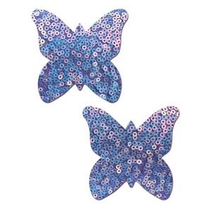 Purple Sequin Butterfly Pasties